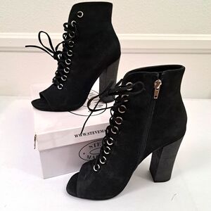 Steve Madden Heels Black Women's Size 8
